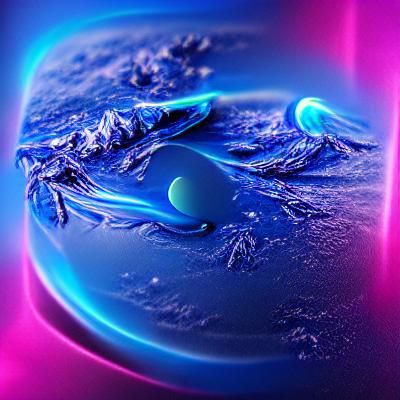 Photorealistic Image of Planet Neptune