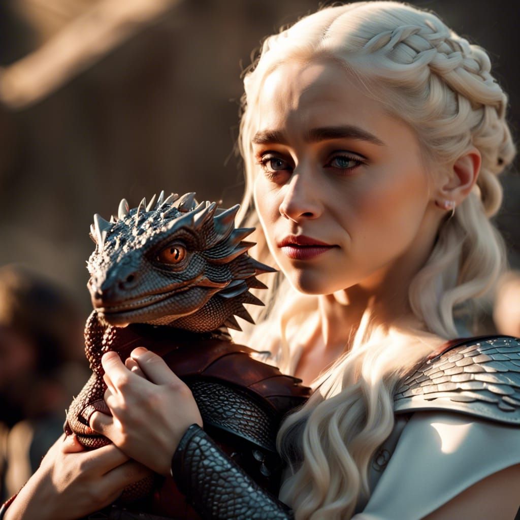 Daenerys Targaryen and Drogon: A Cinematic Portrait