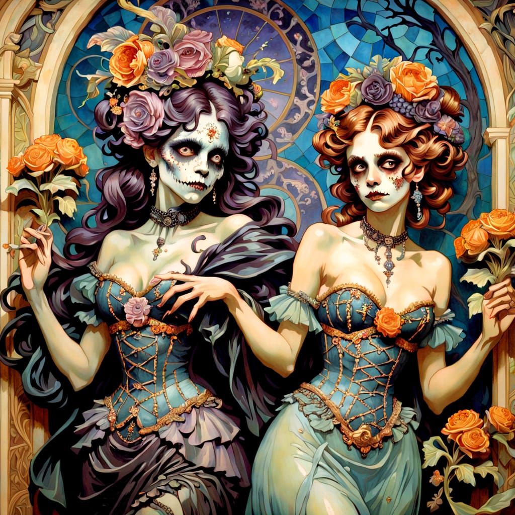 Undead Dancers in Spooky Hall, Auroracore Style