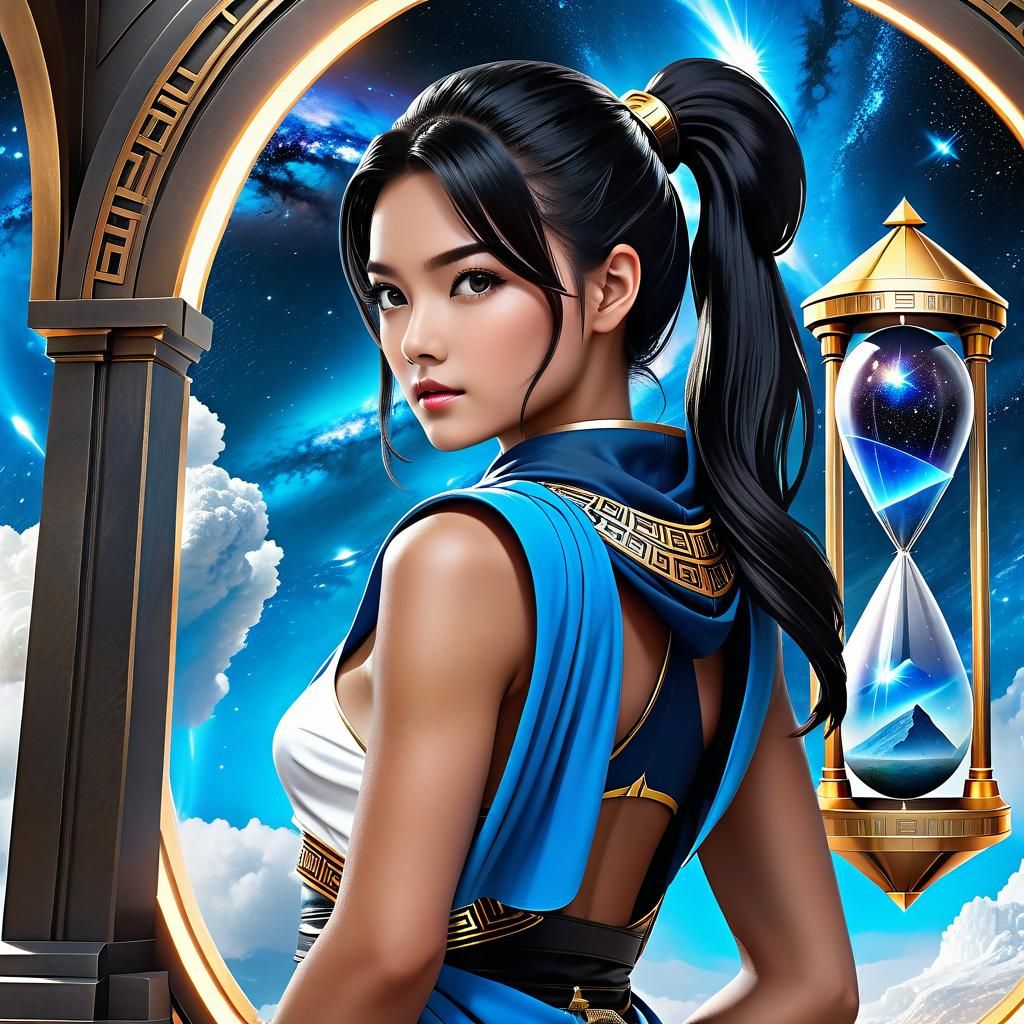 Titaness Kitana watching over time and space