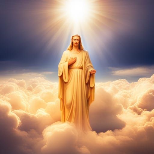 Ethereal Figures in Divine Light