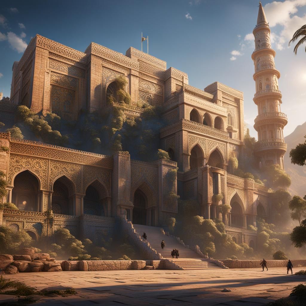 Detailed Matte Painting of Benjamin Netanyahu