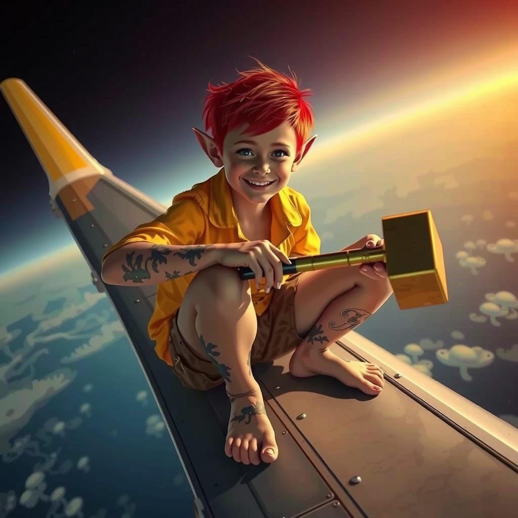 Mystical Elven Saboteur in Moonlit Forest