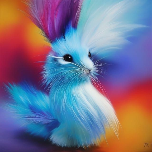 Surreal Cosmic Bunnies in Pop Surrealism Style