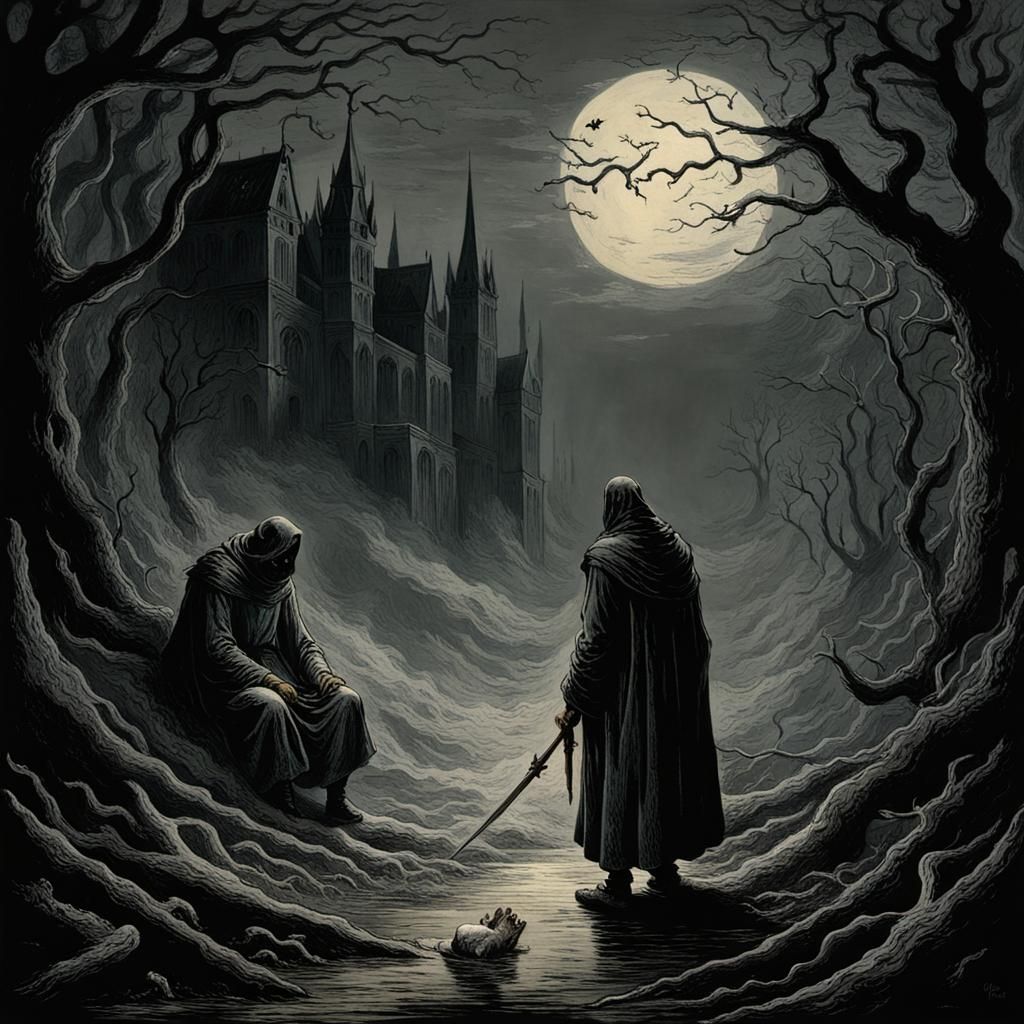 Gothic Horror Image of Lost Love