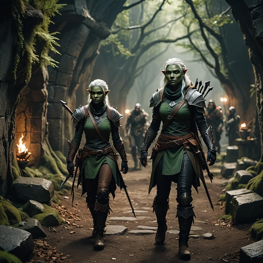 A Drow Hunting Party