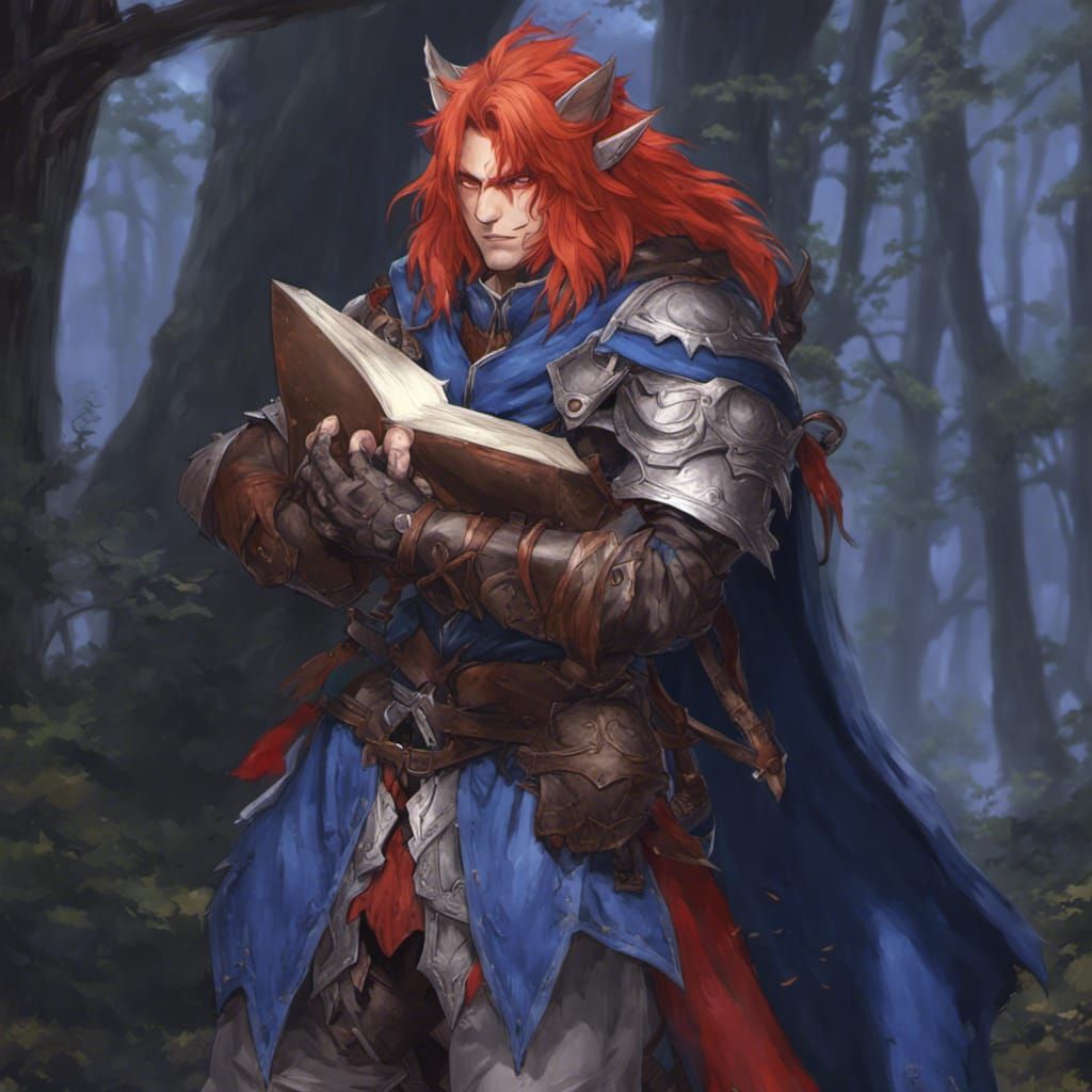 Feline Warrior with Greatsword in Forest