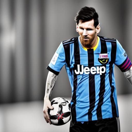 Lionel Messi in Juventus Shirt: Photo-Realistic