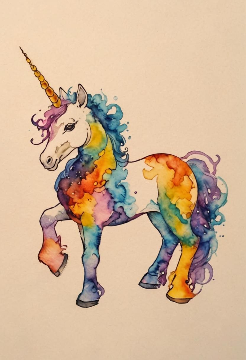 Alcohol Ink Tattoo Design: Modern Art