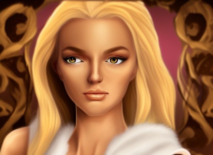 Blonde Princess Portrait Concept Art