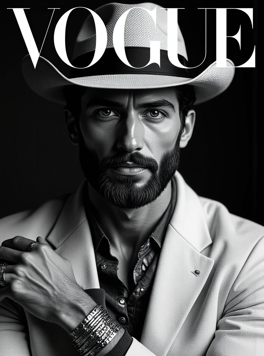 Cinematic Portrait of Distinguished Man in Fedora