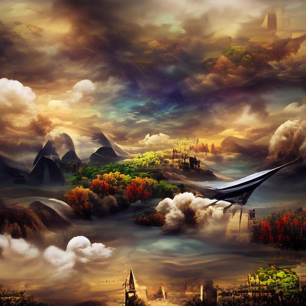 Wanderlust Painting in 8k Resolution