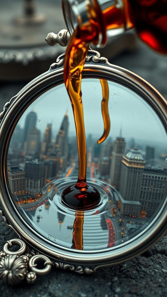 Reflections of a spirited cityscape