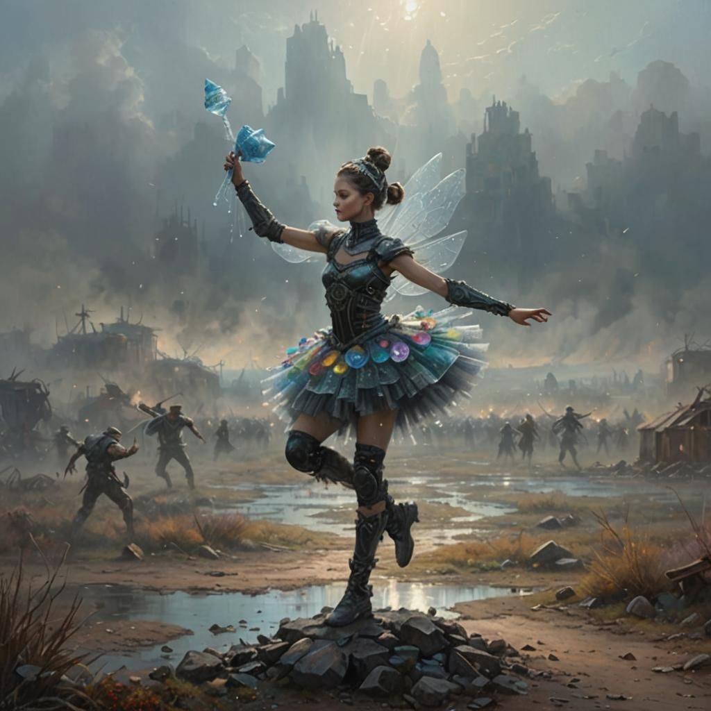 Post-Apocalyptic Ballerina Leads People Through Barren Lands