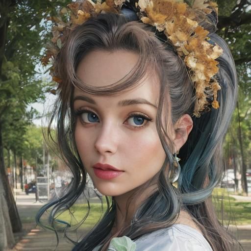 Surrealistic Glamour: A CGI Masterpiece in 3D