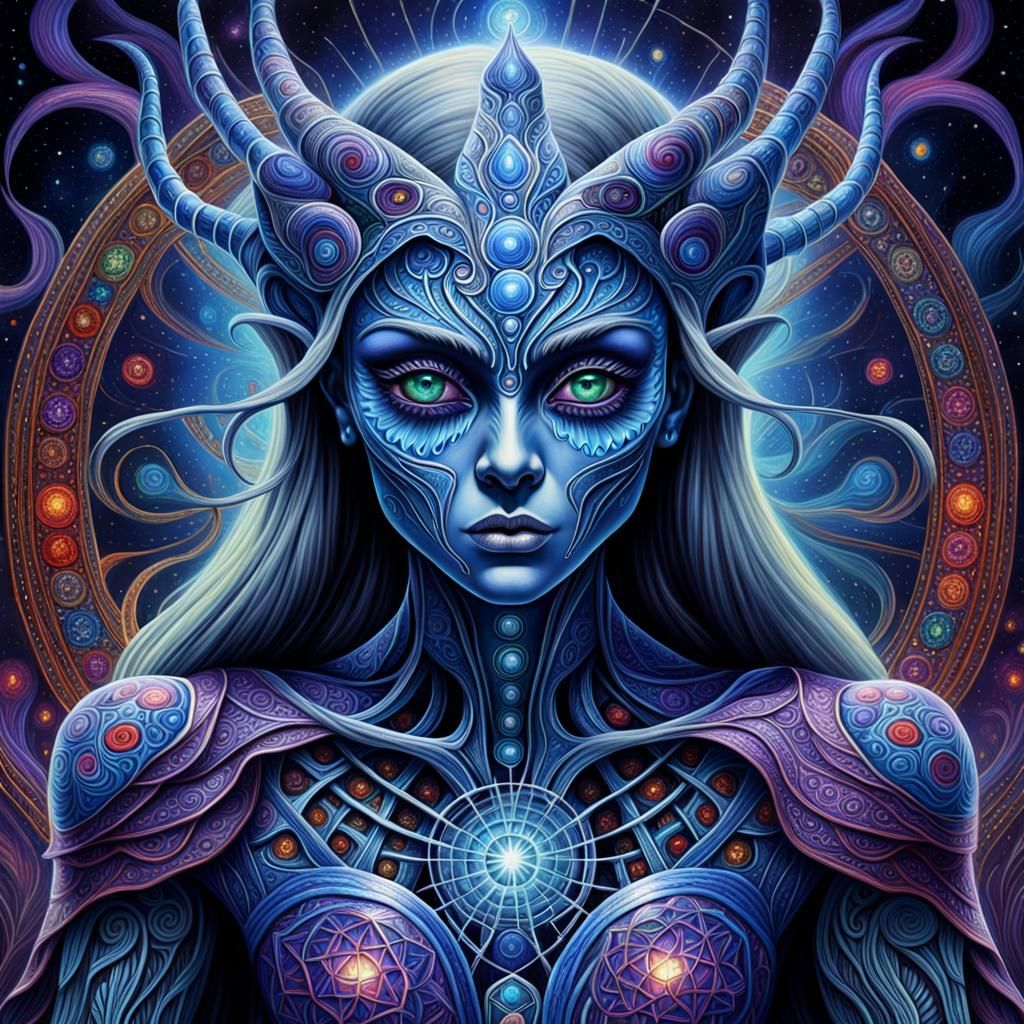 Mystical Necrolord Adventure: A Visionary Portrait