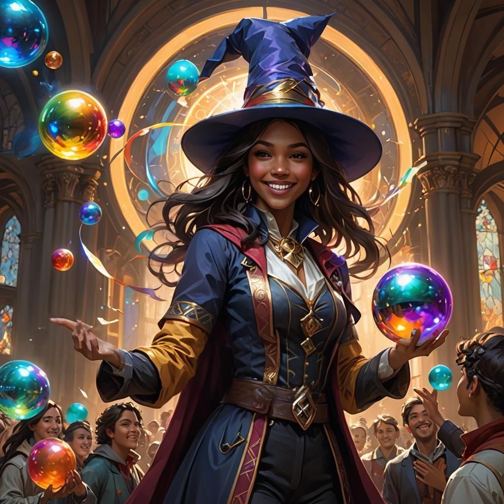 Young Wizard Delights Children with Magic