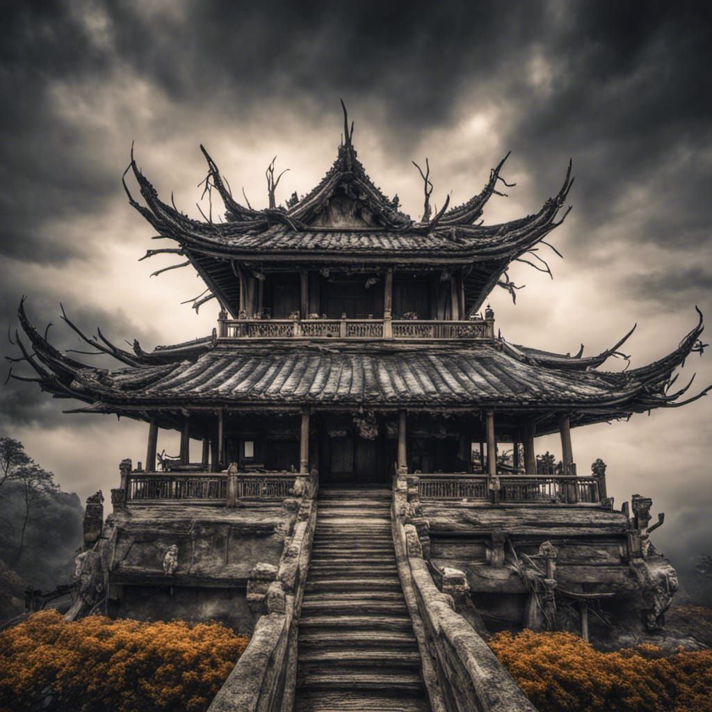 Magical Asian Landscape with Martial Power