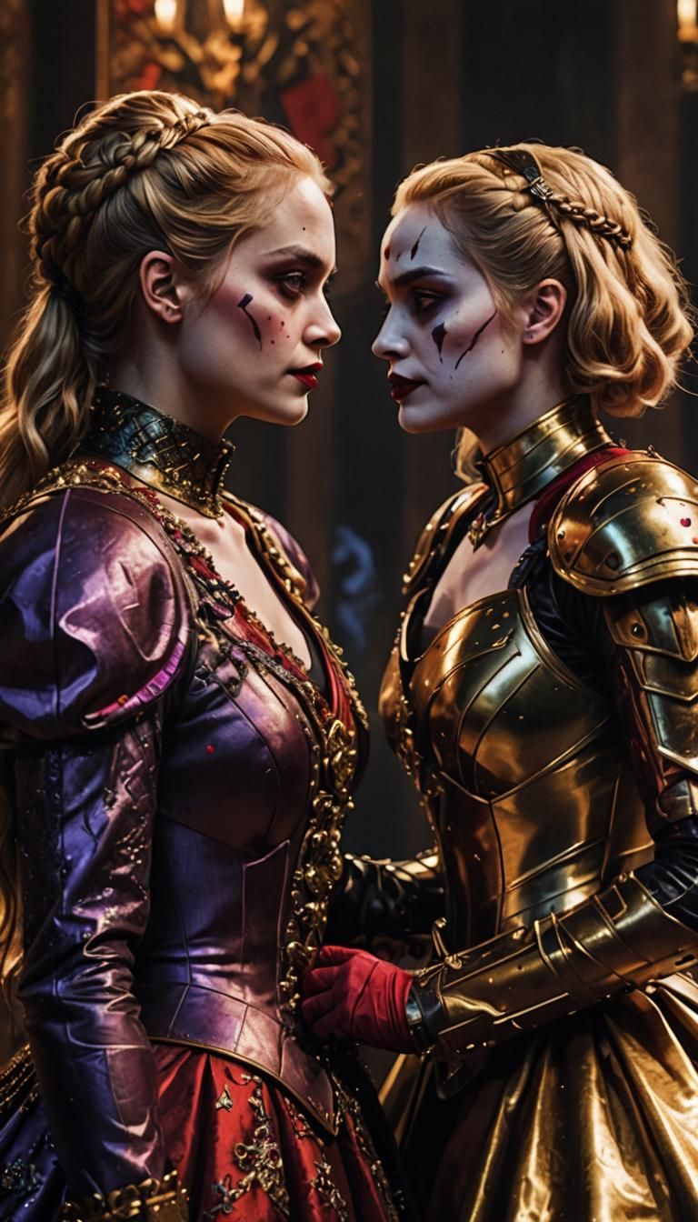 Regal Showdown in Lavish Dark