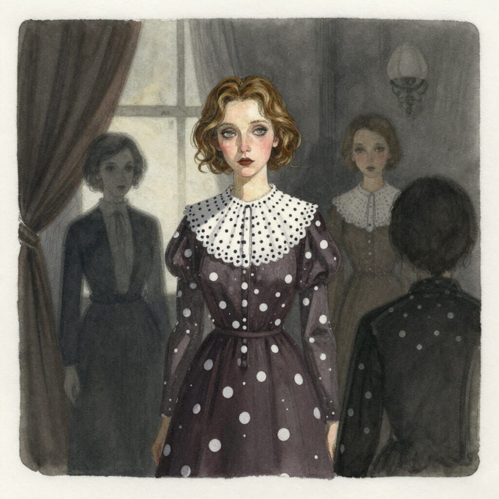 Grotesque Portrait in Dramatic Light and Shadow