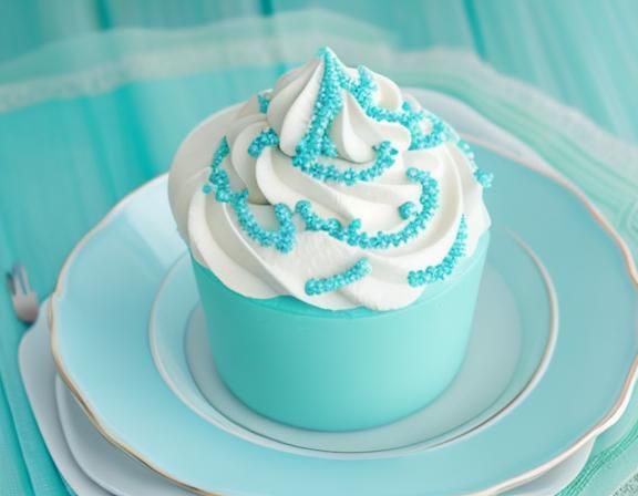 Vivid Decorative Dessert with Detailed Features