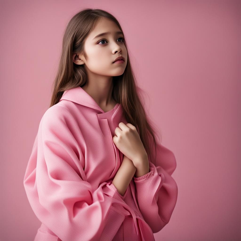 Girl Dressing in Pink