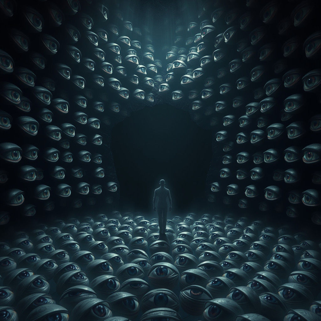 Mystical Chamber of Painted Eyes in Unreal Engine