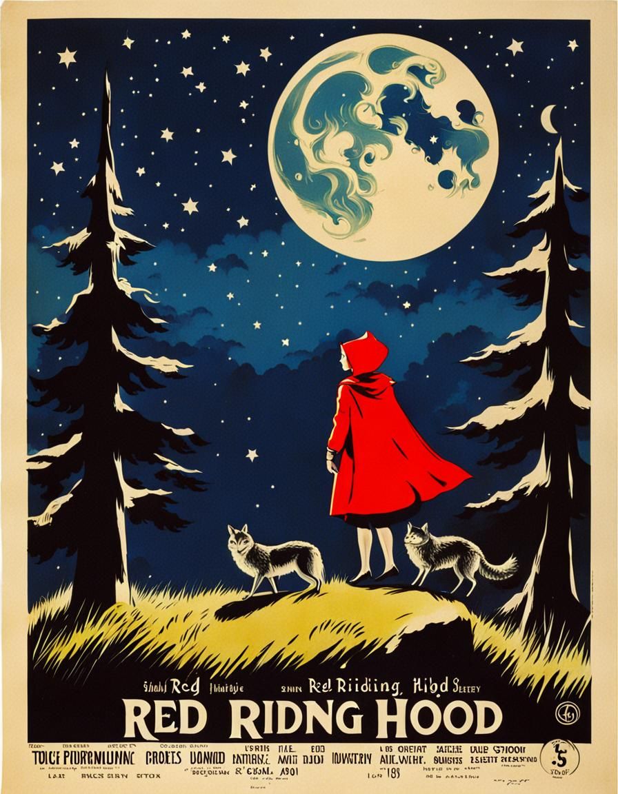Red Riding Hood Vintage Movie Poster Art