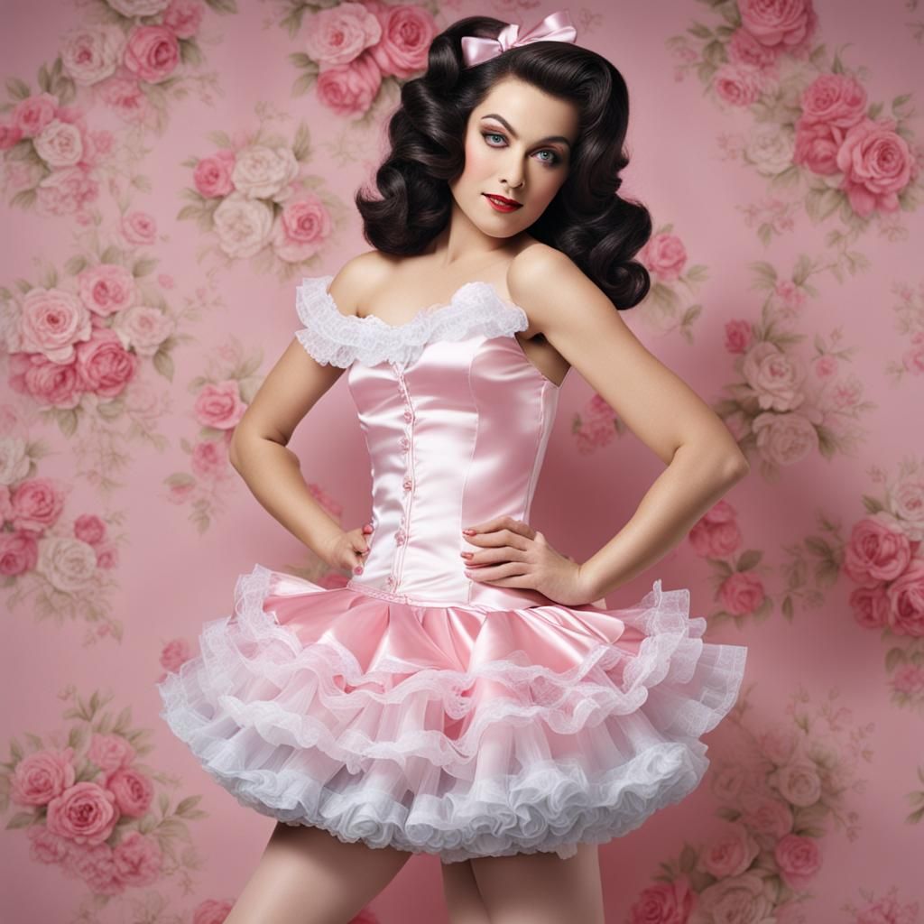 Realistic Satin Lingerie Fashion Image