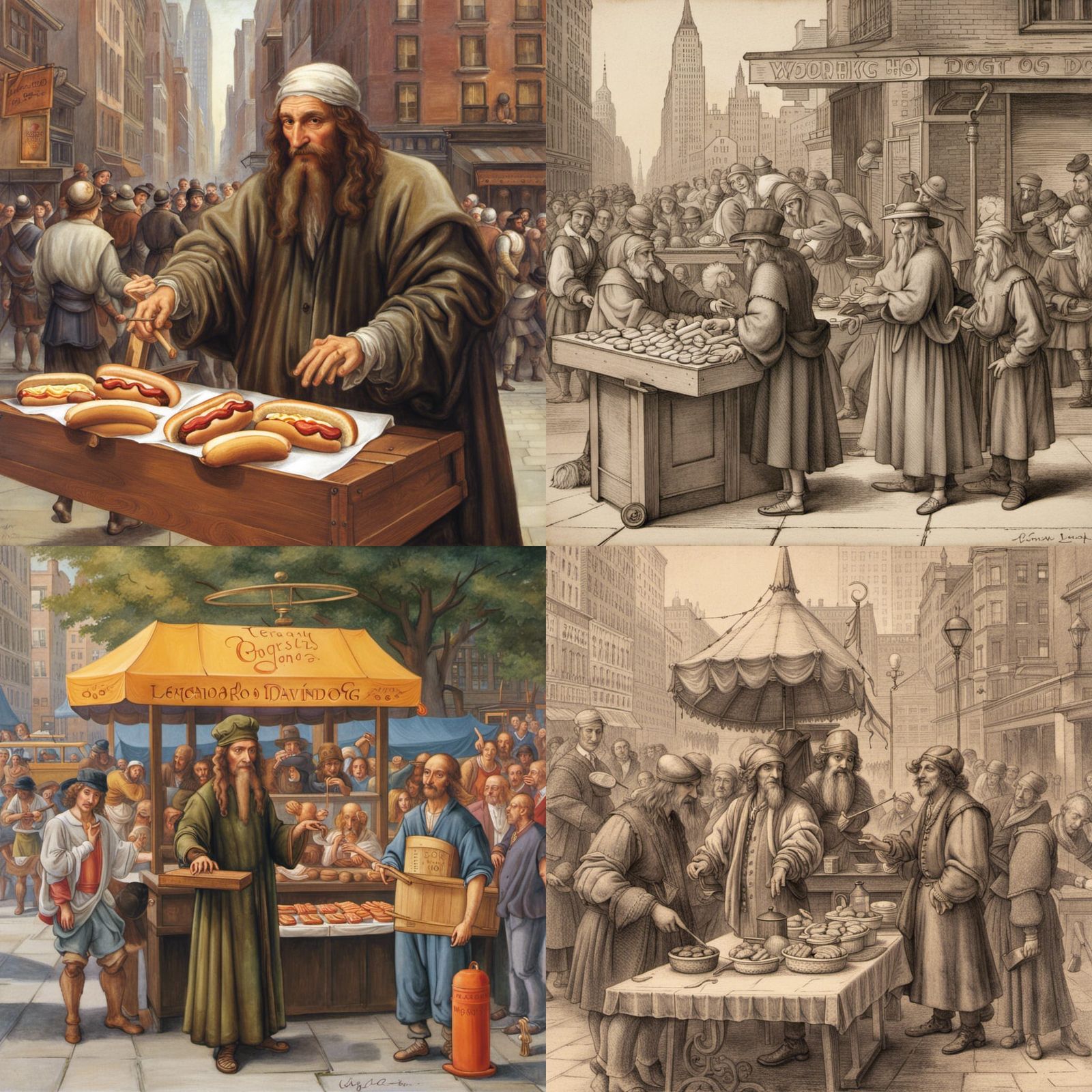 DaVinci's Hot Dog Stand in New York