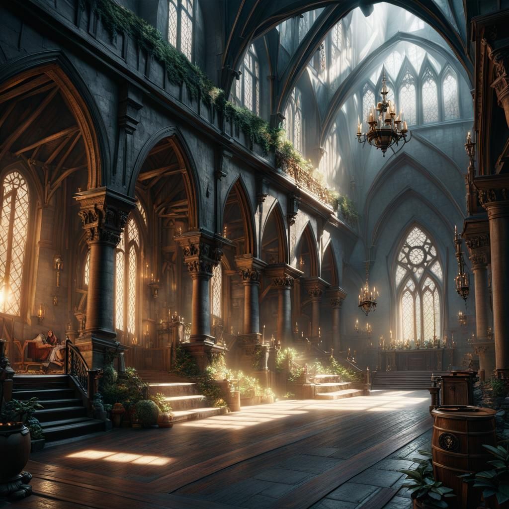 Epic Medieval Lair in Natural Lighting