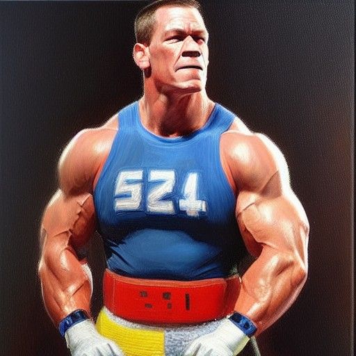 John Cena as Oil Painting by Gurney