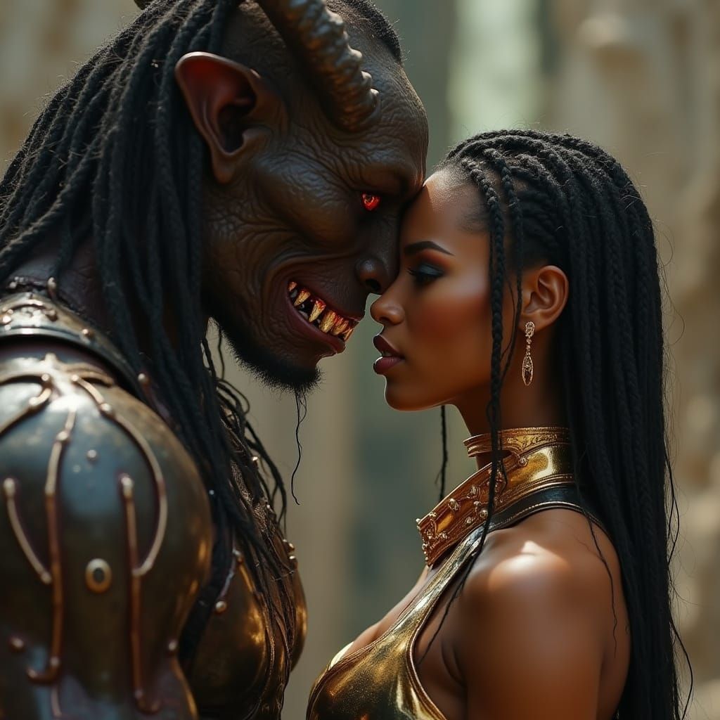 Surreal Fantasy Scene with Kelly Rowland as Stealth Suit-cla...