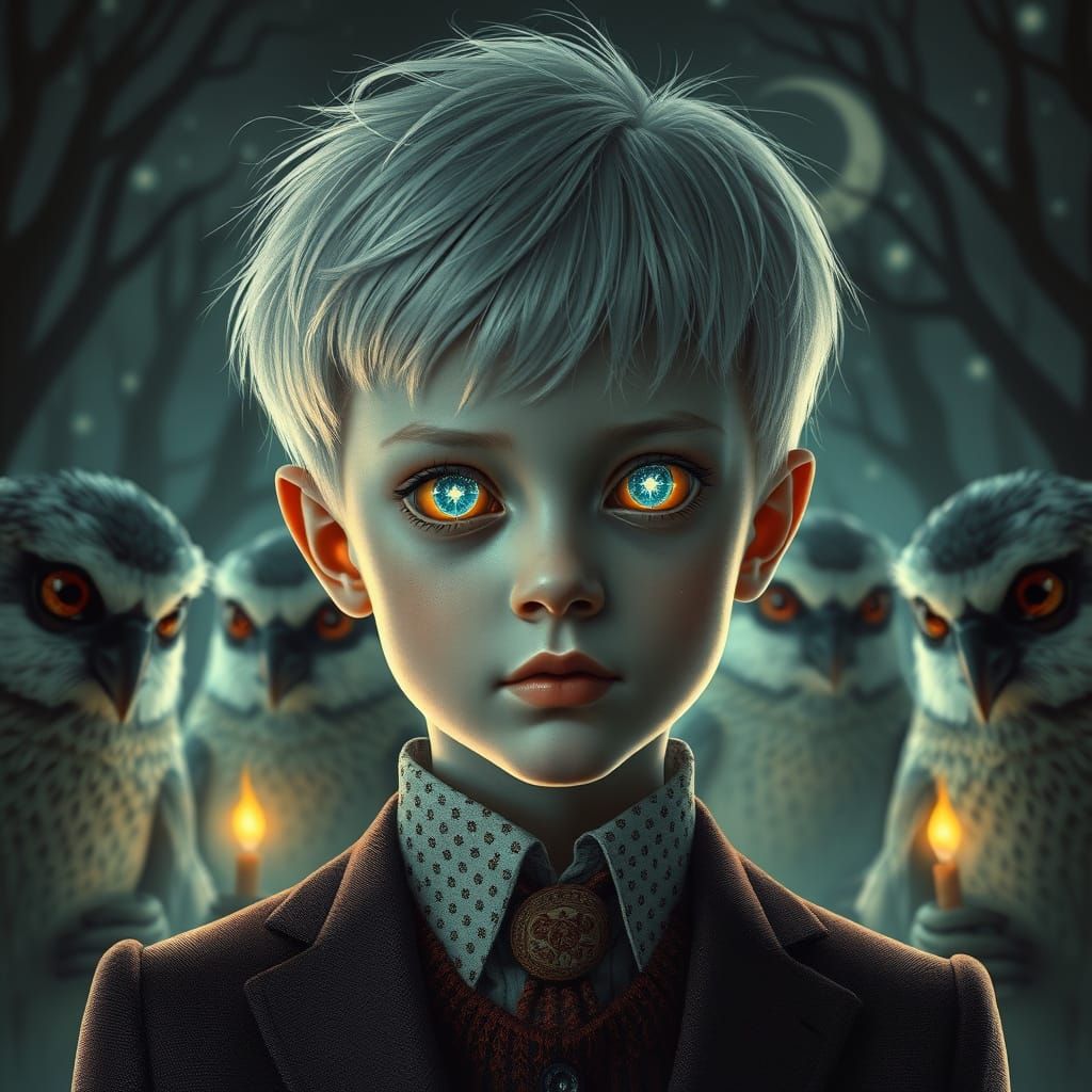 Ethereal Boy Under Psychic Influence in a Haunting European ...