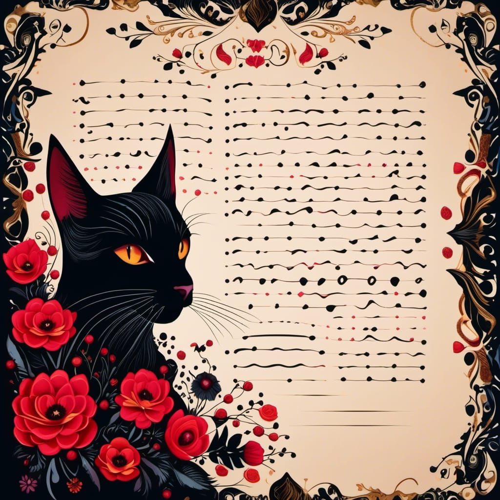 Gothic Cat Junk Journal Page in Steampunk Diorama