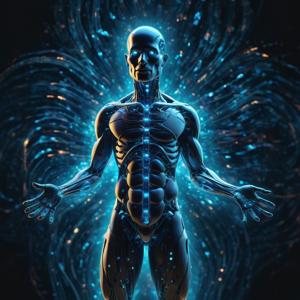 Bioluminescent Quantum DNA Integration: Abstract Art