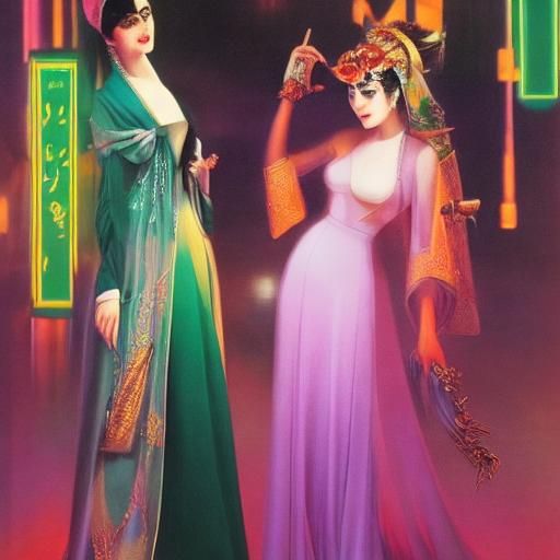 art by Abdur-Rahman Chughtai, Delphin Enjolras, Dante Gabrie...