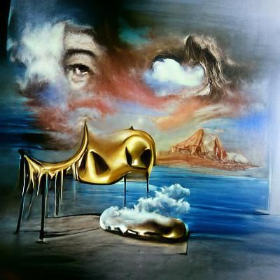 Surreal Dreamscape in Salvador Dali Style