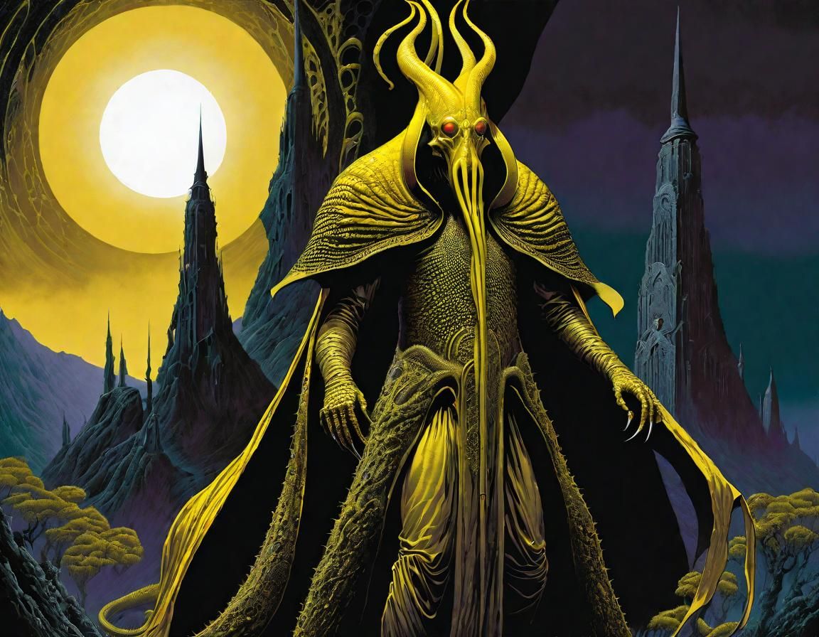 Epic Hastur, The King In Yellow Illustration