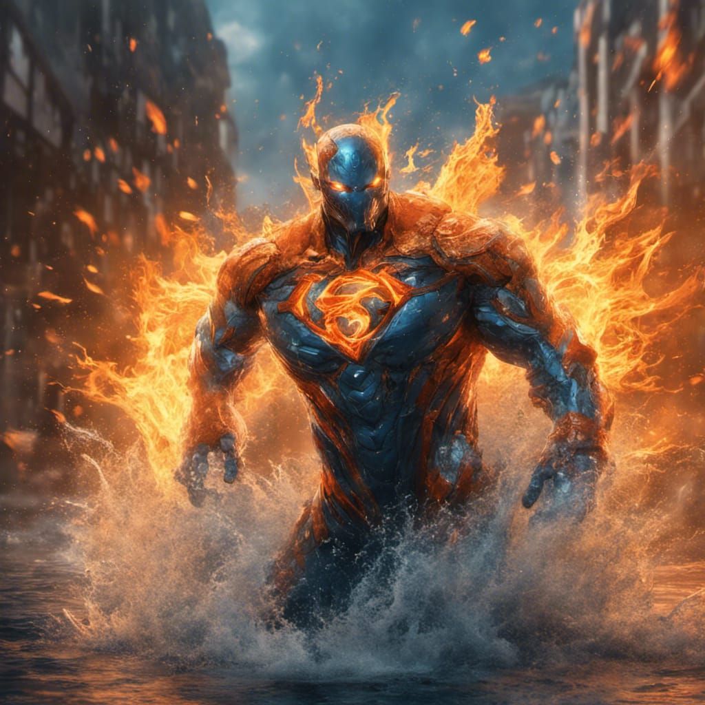 Raise Of The Superpowered Human AQUAFLAME