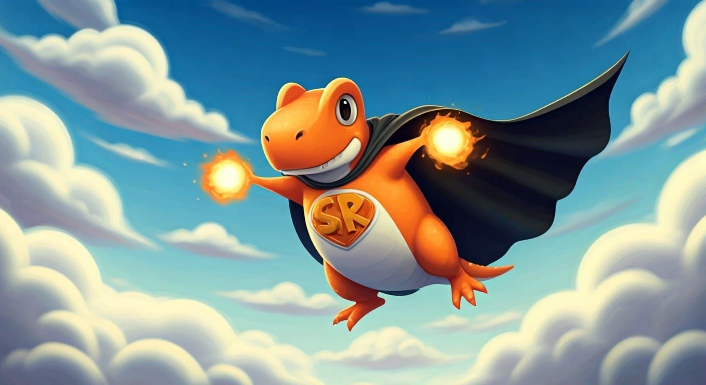 Cyberpunk SuperT Rex Soars Through the Skies