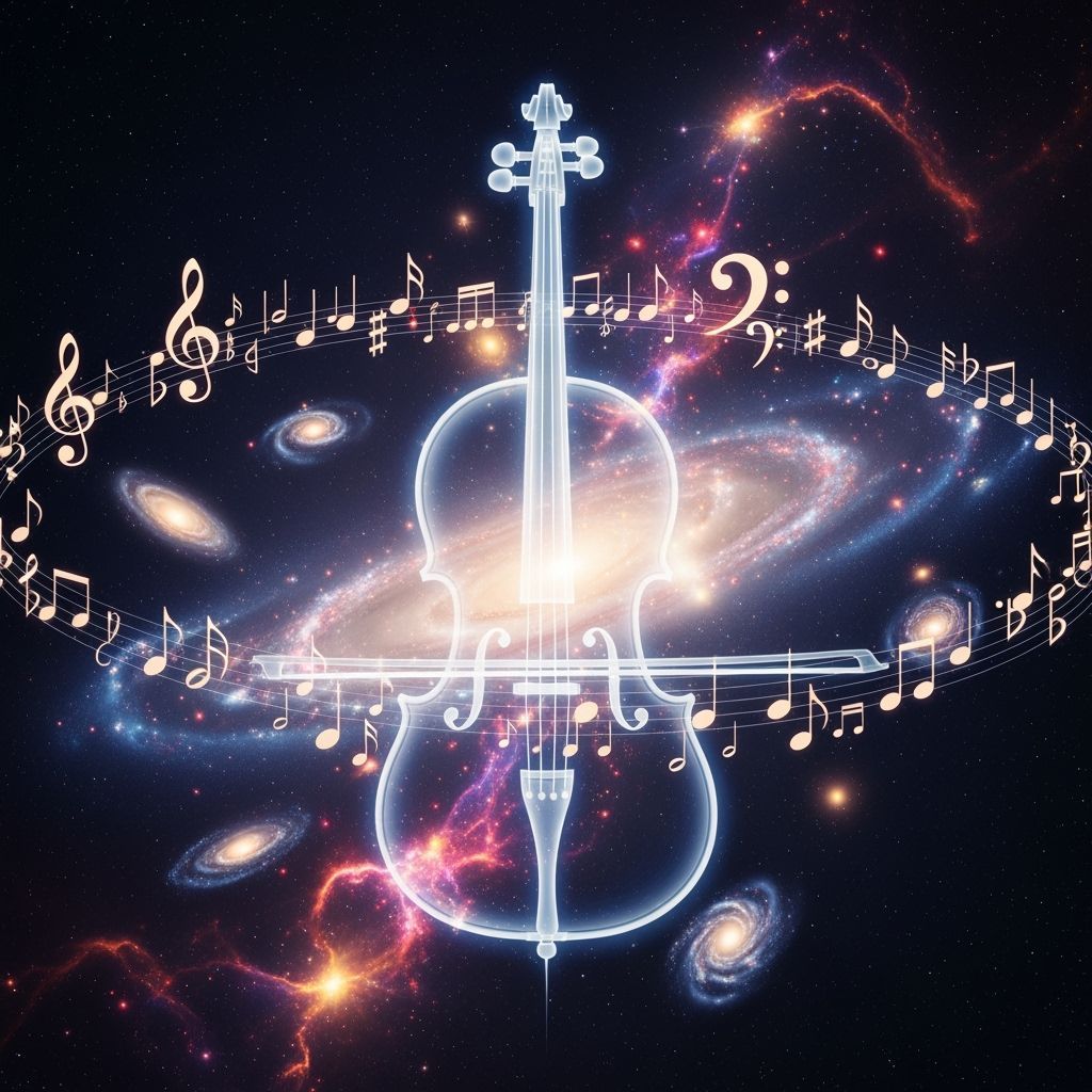 Celestial Music Landscape with Ethereal Cello