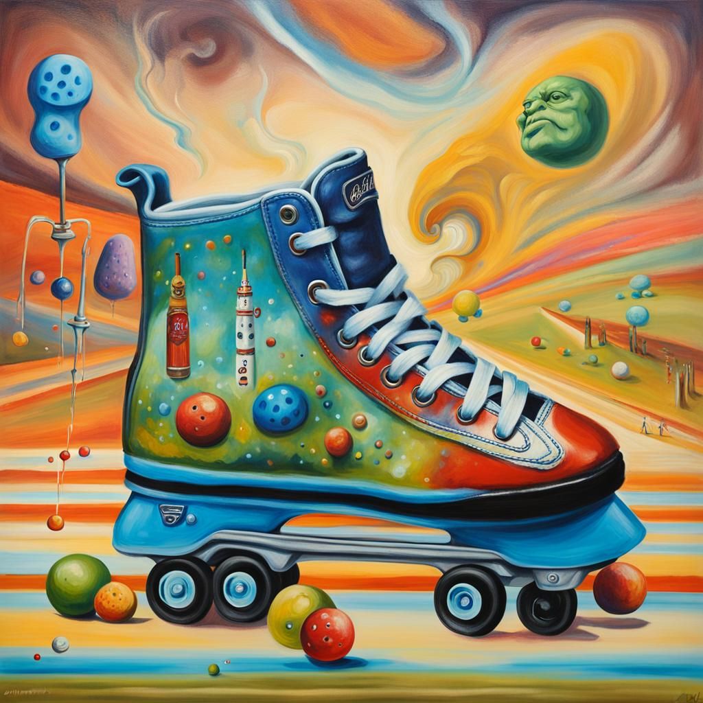 Surreal Still Life with Whimsical Objects, Salvador Dali Sty...