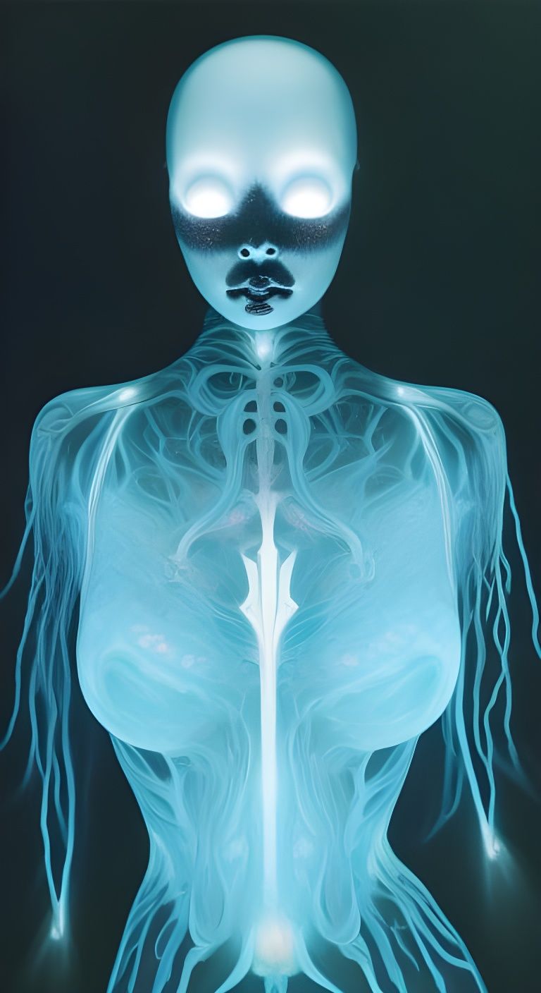 Sci-Fi Gothic Horror Alien Nun Portrait