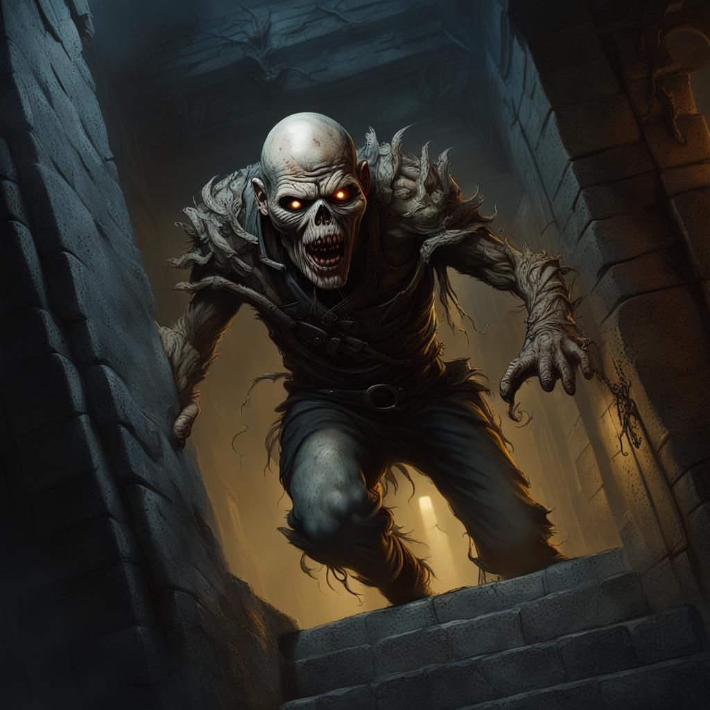 Eddie Iron Maiden Emerges From Crypt in Hyperrealistic Art