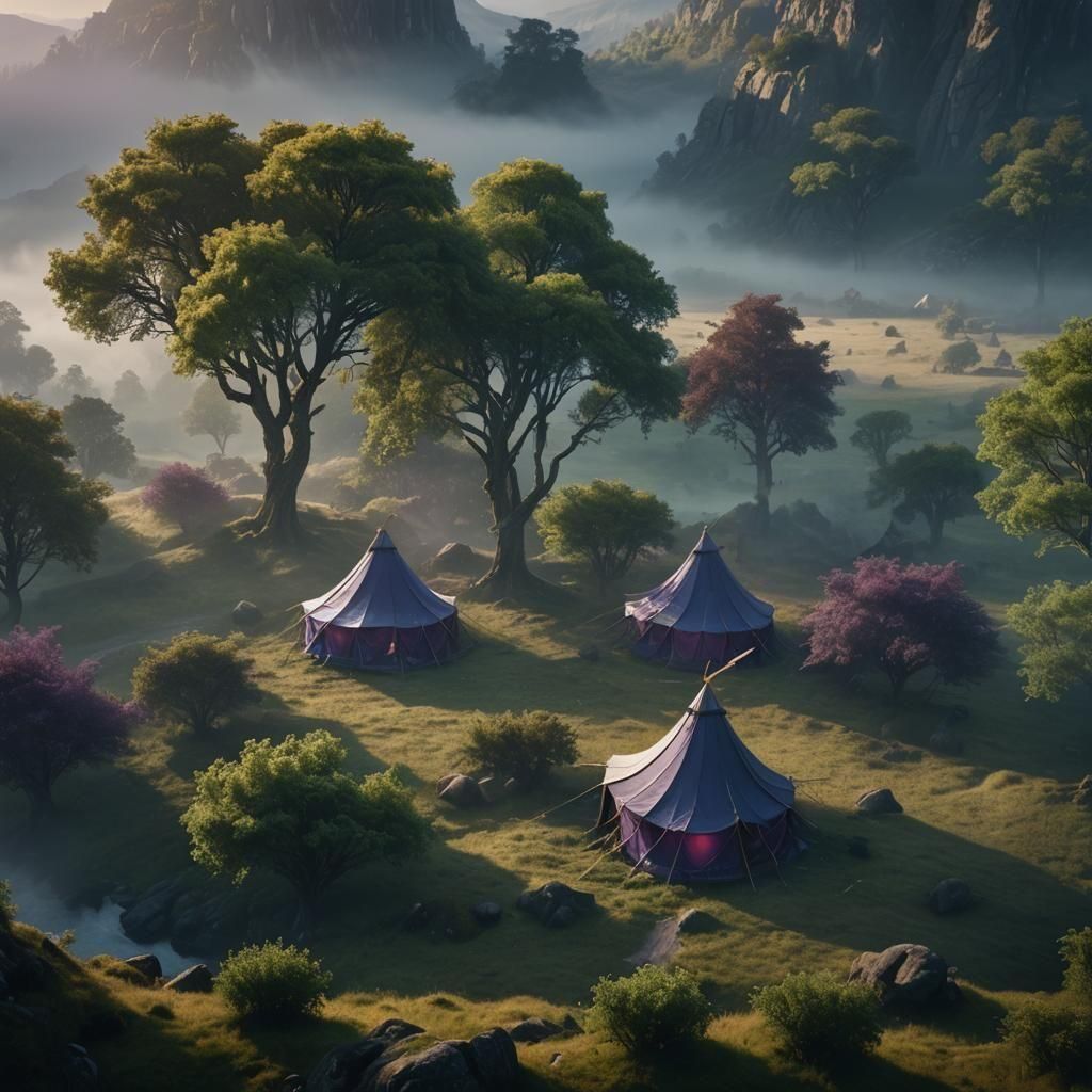 Medieval Tents in D&D Style