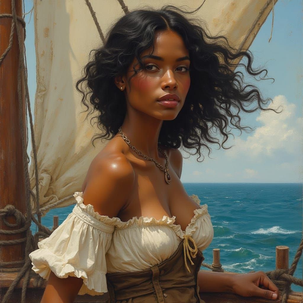 Winslow Homer Style Pirate Portrait