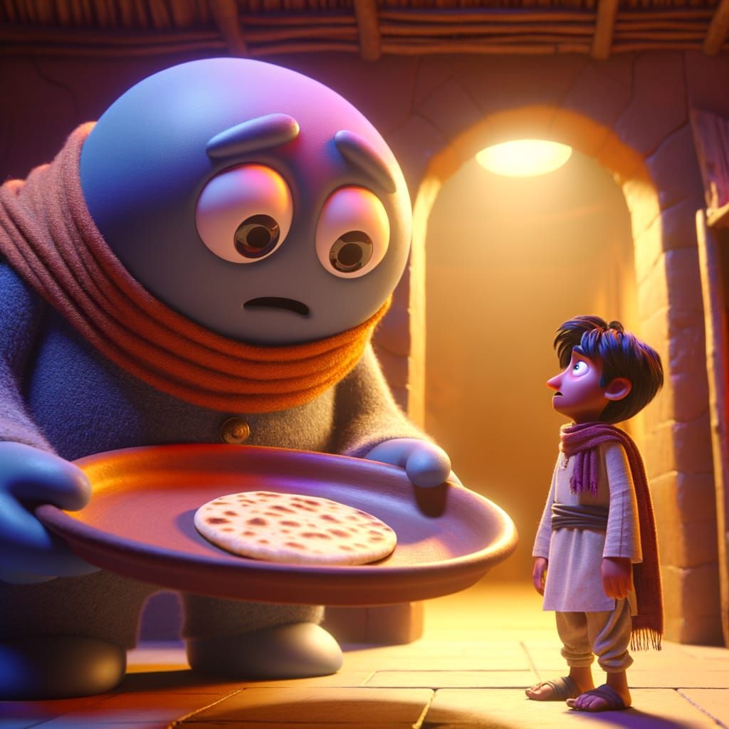 Animated 3D Image of Bubbly and Bablu in Distress