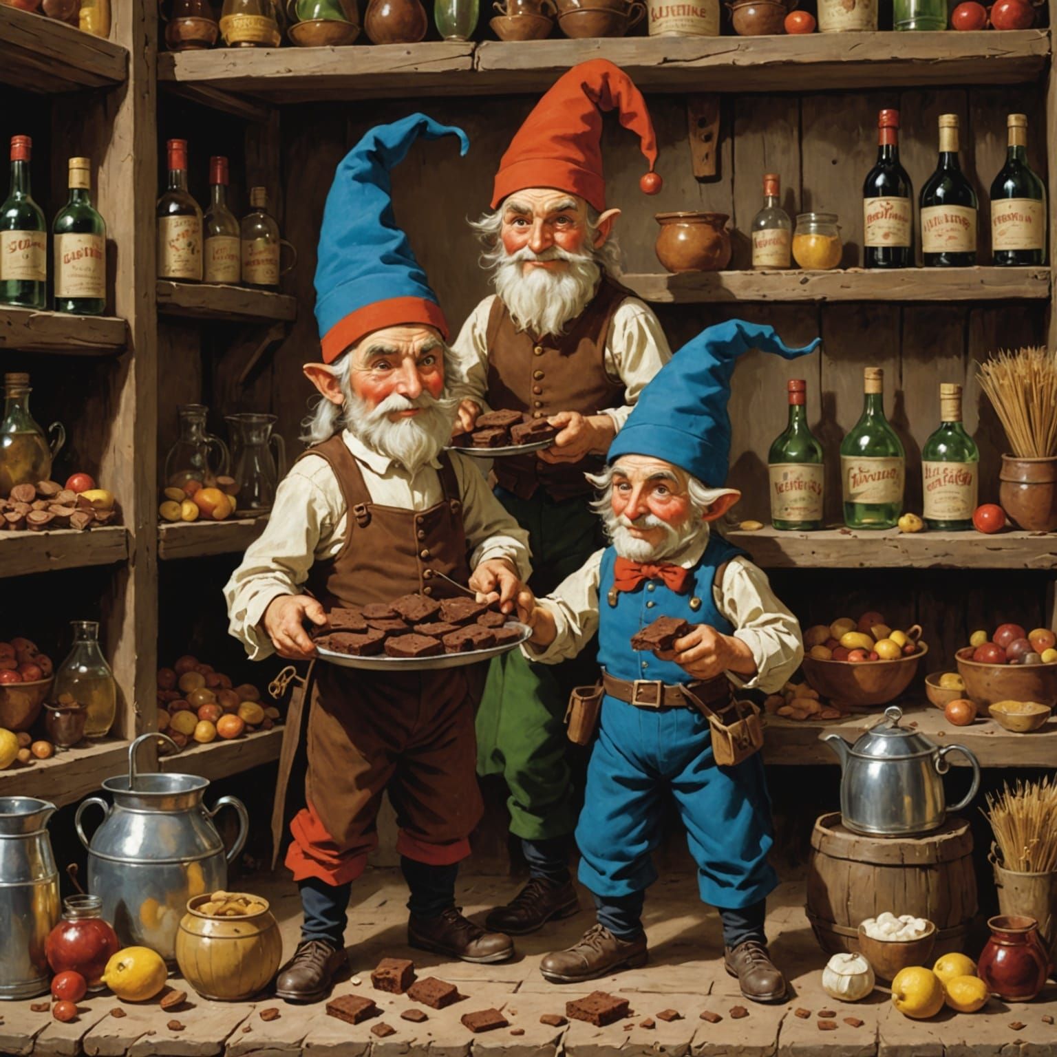 French Household Spirits in Whimsical Folklore
