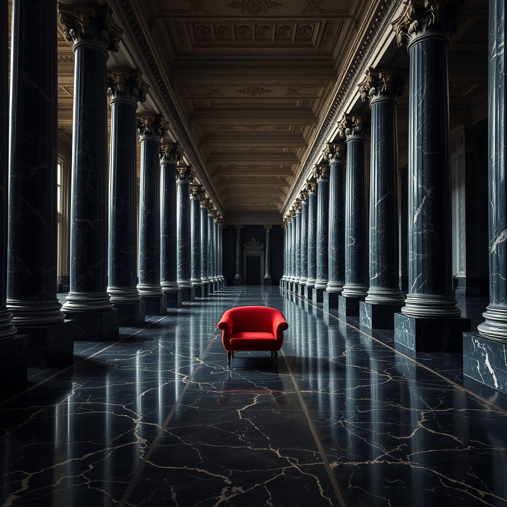 Ethereal Palace Interior Exudes Eerie Solitude